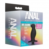 Черный анальный вибромассажёр Silicone Vibrating Prostate Massager 02 - 10,8 см. - Blush Novelties - в Ноябрьске купить с доставкой