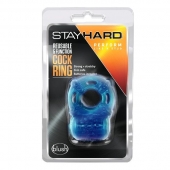 Голубое эрекционное виброкольцо Reusable 5 Function Cock Ring - Blush Novelties - в Ноябрьске купить с доставкой