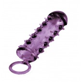 Закрытая фиолетовая насадка с пупырышками SAMURAI PENIS SLEEVE PURPLE - 14,5 см. - NMC - в Ноябрьске купить с доставкой