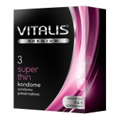 Ультратонкие презервативы VITALIS PREMIUM super thin - 3 шт. - Vitalis - купить с доставкой в Ноябрьске
