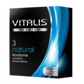 Классические презервативы VITALIS PREMIUM natural - 3 шт. - Vitalis - купить с доставкой в Ноябрьске