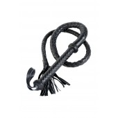 Длинный кожаный кнут с хлопушками на конце - ToyFa - купить с доставкой в Ноябрьске