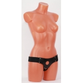 Универсальные черные трусики для страпона - БДСМ Арсенал - купить с доставкой в Ноябрьске