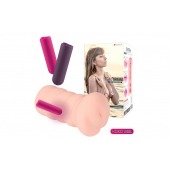 Телесный вибромастурбатор-вагина Gloria Auto - KOKOS - в Ноябрьске купить с доставкой