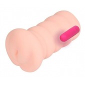 Телесный вибромастурбатор-вагина Gloria Auto - KOKOS - в Ноябрьске купить с доставкой