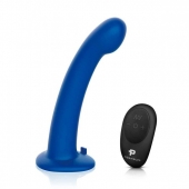 Синяя насадка Remote Control P-Spot G-Spot с черными трусиками - 20 см. - Pegasus - купить с доставкой в Ноябрьске
