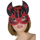 Маска дьяволицы с рожками - LOVETOY (А-Полимер) - купить с доставкой в Ноябрьске