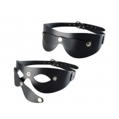 Черная кожаная маска  Новичок - Sitabella - купить с доставкой в Ноябрьске