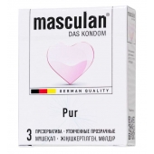 Супертонкие презервативы Masculan Pur - 3 шт. - Masculan - купить с доставкой в Ноябрьске