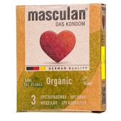 Экологически чистые презервативы Masculan Organic - 3 шт. - Masculan - купить с доставкой в Ноябрьске