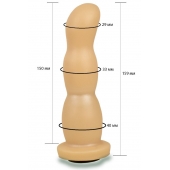 Телесная рельефная насадка Harness - 15,9 см. - LOVETOY (А-Полимер) - купить с доставкой в Ноябрьске