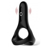 Черное виброкольцо Magic Motion Rise с подхватом мошонки - Magic Motion - в Ноябрьске купить с доставкой