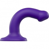 Фиолетовый фаллоимитатор-насадка Strap-On-Me Dildo Dual Density size S - 17 см. - Strap-on-me - купить с доставкой в Ноябрьске