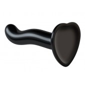 Черный фаллоимитатор-насадка Strap-On-Me P G spot Dildo size S - 16,4 см. - Strap-on-me - купить с доставкой в Ноябрьске