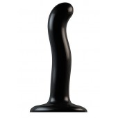 Черный фаллоимитатор-насадка Strap-On-Me P G spot Dildo size S - 16,4 см. - Strap-on-me - купить с доставкой в Ноябрьске