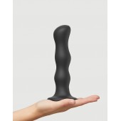 Черная насадка Strap-On-Me Dildo Geisha Balls size XL - Strap-on-me - купить с доставкой в Ноябрьске