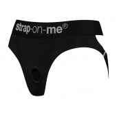 Черные трусики для насадок Heroine Lingerie Harness - size M - Strap-on-me - купить с доставкой в Ноябрьске