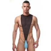 Мужское полупрозрачное боди с контрастной вставкой - La Blinque купить с доставкой