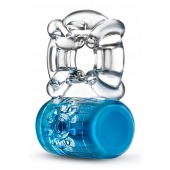 Синее эрекционное виброкольцо Pleaser Rechargeable C-Ring - Blush Novelties - в Ноябрьске купить с доставкой