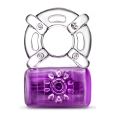 Фиолетовое эрекционное виброкольцо One Night Stand Vibrating C-Ring - Blush Novelties - в Ноябрьске купить с доставкой