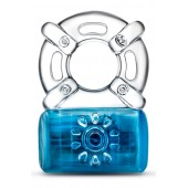 Синее эрекционное виброкольцо One Night Stand Vibrating C-Ring - Blush Novelties - в Ноябрьске купить с доставкой