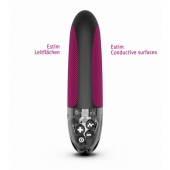 Черный вибратор с электростимуляцией Sleak Freak - 14 см. - MyStim - купить с доставкой в Ноябрьске