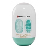 Бирюзовый мастурбатор-яйцо Twist Angel - Baile - в Ноябрьске купить с доставкой