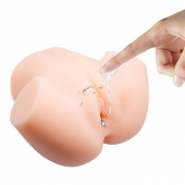 Телесный мастурбатор с 2 тоннелями Dual Vagina and Ass Veronica - Baile - в Ноябрьске купить с доставкой