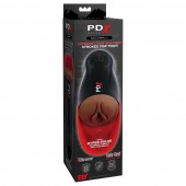 Коричневый мастурбатор-вагина с вибрацией Fuck-O-Matic 2 - Pipedream - в Ноябрьске купить с доставкой