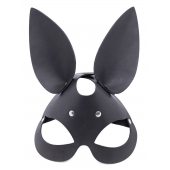 Черная гладкая маска  Зайка  с длинными ушками - Crazy Handmade - купить с доставкой в Ноябрьске