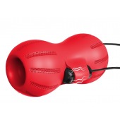 Красный тугой мастурбатор с вибропулями  и пультом - S-HANDE - в Ноябрьске купить с доставкой