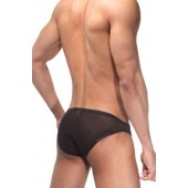 Черные трусы-слипы с блестящей окантовкой - La Blinque купить с доставкой