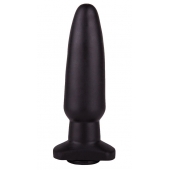 Чёрная анальная пробка с гладкой поверхностью - 18 см. - LOVETOY (А-Полимер)