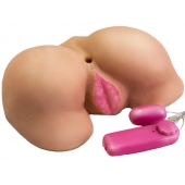 Вибровагина с двумя отверстиями и с выносным пультом - LOVETOY (А-Полимер) - в Ноябрьске купить с доставкой