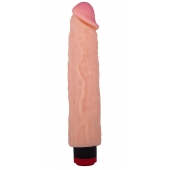 Вибратор-реалистик с розовой головкой - 23 см. - LOVETOY (А-Полимер)