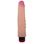 Реалистик с вибрацией и тремя точками с одной из сторон - 21,6 см. - LOVETOY (А-Полимер)
