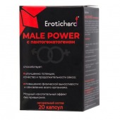 Капсулы для мужчин Erotichard male power с пантогематогеном - 20 капсул (0,370 гр.) - Erotic Hard - купить с доставкой в Ноябрьске