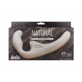 Бежевый безремневой страпон Temptation - Lola Games - купить с доставкой в Ноябрьске