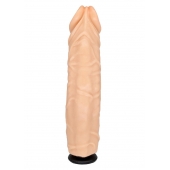 Телесная насадка-фаллос с пышными венами - 19,5 см. - LOVETOY (А-Полимер) - купить с доставкой в Ноябрьске