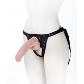 Реалистичный фаллос на поясе Harness - 20,5 см. - LOVETOY (А-Полимер) - купить с доставкой в Ноябрьске