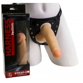 Приятный на ощупь фаллоимитатор на поясе Харнесс - 16,5 см. - LOVETOY (А-Полимер) - купить с доставкой в Ноябрьске