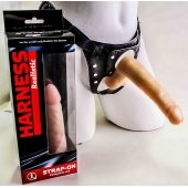 Фаллоимитатор телесного цвета на трусиках с плугом - 16,5 см. - LOVETOY (А-Полимер) - купить с доставкой в Ноябрьске