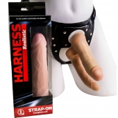 Двойной фаллоимитатор на трусиках с плугом - 15 см. - LOVETOY (А-Полимер) - купить с доставкой в Ноябрьске