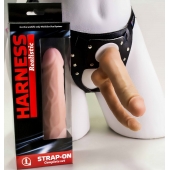 Двойной фаллоимитатор на трусиках с плугом - 15 см. - LOVETOY (А-Полимер) - купить с доставкой в Ноябрьске