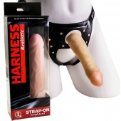 Телесная насадка-фаллос на трусиках с плугом - 16,5 см. - LOVETOY (А-Полимер) - купить с доставкой в Ноябрьске