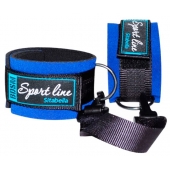 Сине-чёрные оковы на ноги из неопрена - Sitabella - купить с доставкой в Ноябрьске