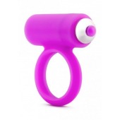 Лиловое эрекционное кольцо с вибрацией - Pink Vibe - в Ноябрьске купить с доставкой