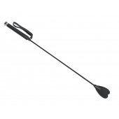 Чёрный стек с шлепком-сердечком - 70 см. - Sitabella - купить с доставкой в Ноябрьске