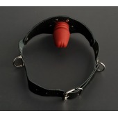 Кляп-фаллос на чёрных ремешках - Sitabella - купить с доставкой в Ноябрьске