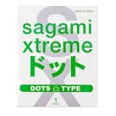 Презерватив Sagami Xtreme Type-E с точками - 1 шт. - Sagami - купить с доставкой в Ноябрьске